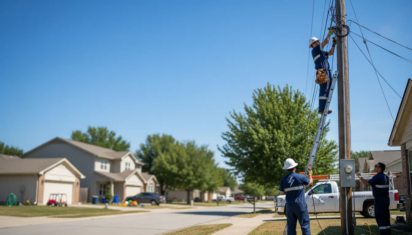 Residential electrician providing installation services in Pulaski, IL